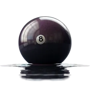 Pool Ball With Reflection Png 06212024 PNG image