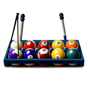 Pool Balls In Rack PNG 06292024 PNG