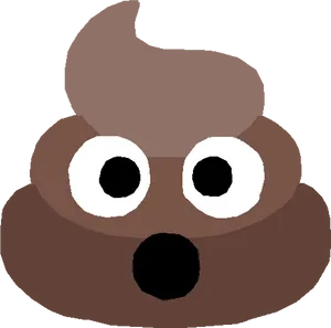 Poop Emoji Cartoon Graphic PNG image