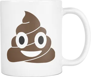 Poop Emoji Coffee Mug PNG image
