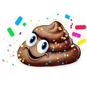 Poop With Confetti Png 89 PNG image