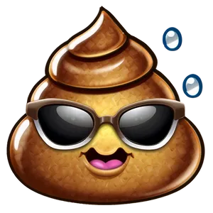 Poop With Sunglasses Emoji Png Jjl PNG image