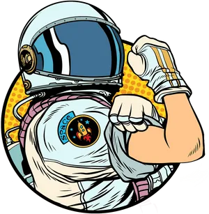 Pop Art Astronaut Illustration