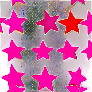 Pop Art Pink Stars Png Irr25 PNG image