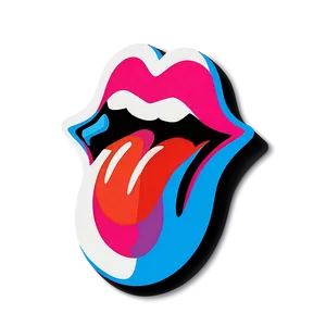 Pop Art Rolling Stones Tongue Png Cpl87 PNG image