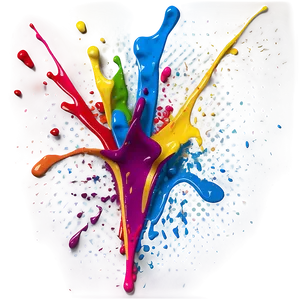 Pop Art Splatter Paint PNG Dst80 PNG