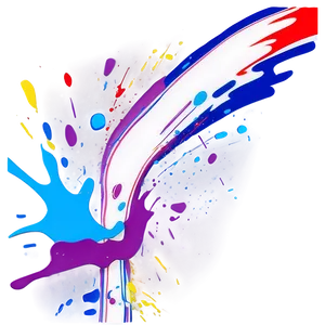 Pop Art Splatter Paint PNG Duv PNG