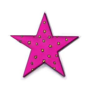 Pop Art Star Pattern PNG Vli45 PNG