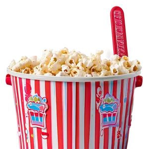 Popcorn Bucket With Scoop PNG 41