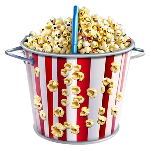 Popcorn Bucket With Scoop PNG Cdy