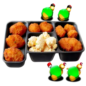 Popcorn Chicken Nuggets PNG Uvc96