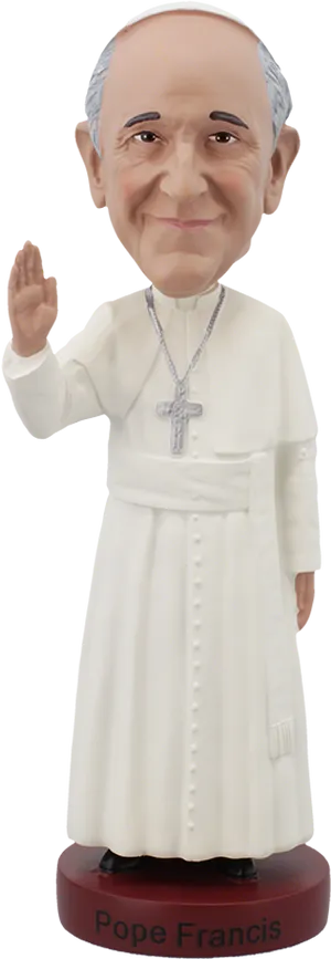 Pope Francis Bobblehead Figurine PNG