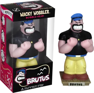 Popeye Brutus Bobblehead Figure PNG image