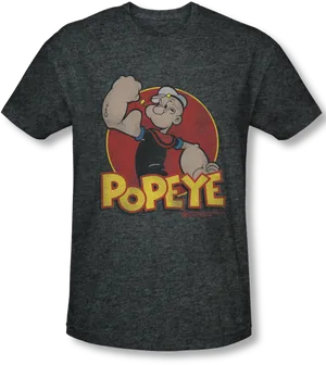 Popeye Character T Shirt Design PNG image