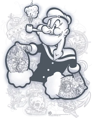 Popeye Tattoo Artwork PNG