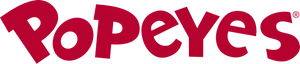 Popeyes Logo Red Background PNG image