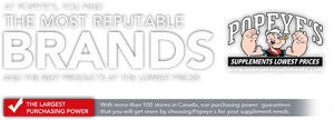 Popeyes Supplements Branding Advertisement PNG
