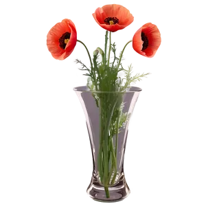 Poppies In Vase PNG 06272024 PNG