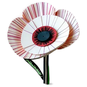 Poppy Paper Flower PNG 75 PNG