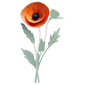 Poppy Paper Flower PNG Qdk PNG