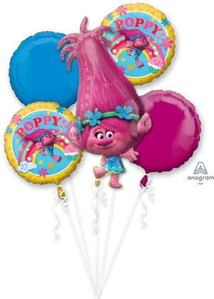 Poppy Trolls Character Balloons