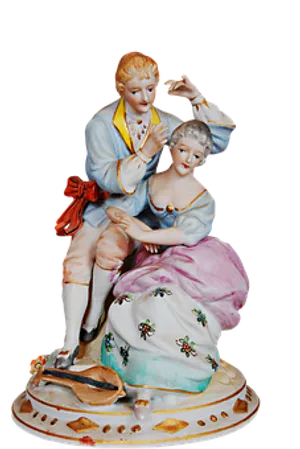 Porcelain Figurine Elegant Couple