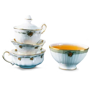 Porcelain Tea Cup Elegance PNG 05252024