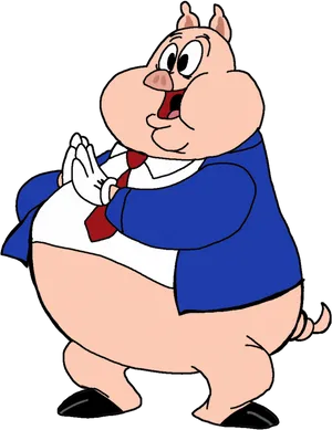 Porky Pig Looney Tunes Character PNG image