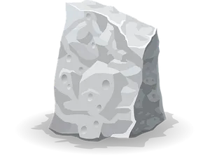 Porous Rock Vector Illustration PNG image