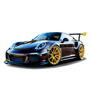 Porsche 911 Gt3 Rs With Custom Rims PNG 06292024