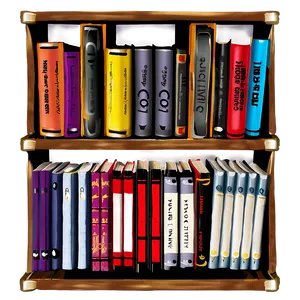 Portable Bookshelf PNG 05242024 PNG