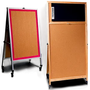 Portable Cork Board Options Png 06202024 PNG image