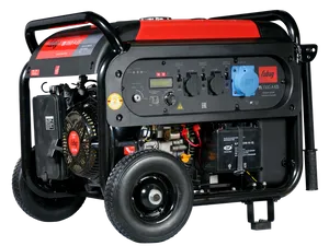 Portable Generatoron Wheels PNG