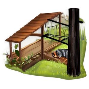 Possum Habitat Illustration PNG 6 PNG