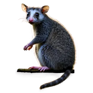 Possum In The Dark PNG 06112024