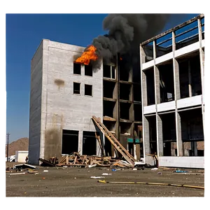 Post-fire Building Scene PNG 06212024 PNG