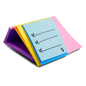 Post It Note With Bullet Points Png 11 PNG image