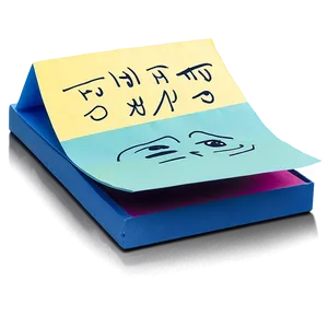 Post It Note With Drawing Png Ffw27 PNG image