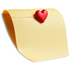 Post It Note With Heart Png 27 PNG image
