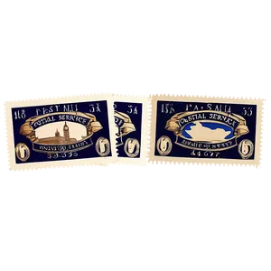 Postal Service Anniversary Postage Stamp PNG Wpa PNG