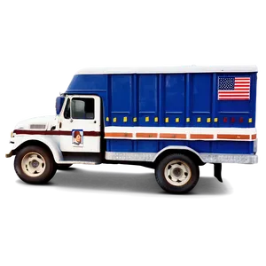 Postal Truck With Mailboxes PNG 35 PNG