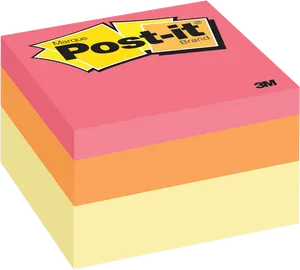 Postit Note Stack3 M Brand PNG image