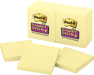Postit Super Sticky Notes Pack PNG image