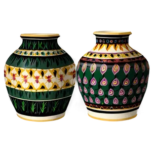 Pot With Pattern Png 6 PNG image