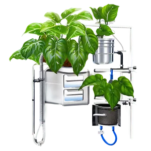 Pothos In Hydroponics Setups PNG Jks75