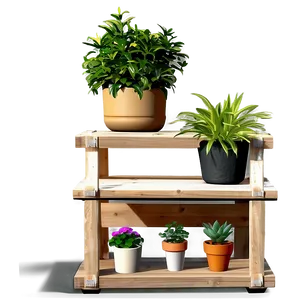 Potted Plant Stand Designs PNG 70 PNG