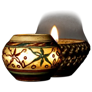 Pottery Candle Holders PNG Ahb47 PNG