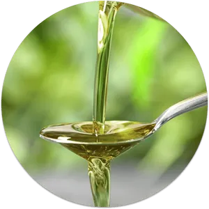 Pouring Oil Into Spoon PNG image