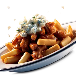 Poutine With Blue Cheese PNG 29