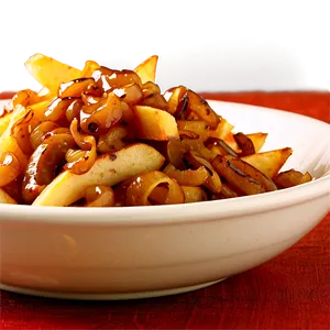 Poutine With Caramelized Onions Png Thr PNG image